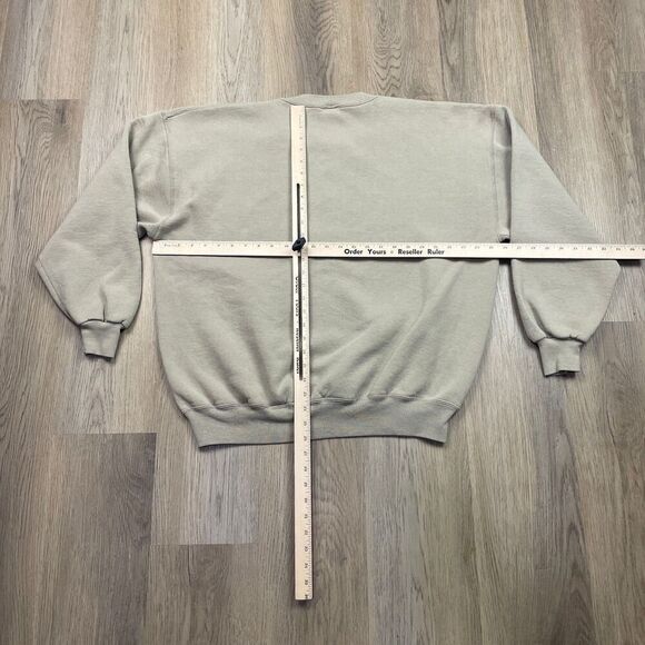 Vintage Russell Athletic Sweatshirt Mens 2XL Beige Crewneck Pullover USA 90s - Picture 7 of 10